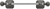 Juliane Grace 16'' cc towel bar with 350 Swarovski Clear & Aurore Boreale Crystals with 5/8'' smooth center 4050-9CAB