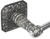 Juliane Grace 16'' cc towel bar with 213 Swarovski Clear & Aurore Boreale Crystals with 5/8'' smooth center 4170-9CAB
