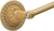 Juliane Grace 24'' cc towel bar with Swarovski Clear Crystals with 5/8'' reeded center 4281R-8C