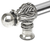 Acanthus 22'' cc with 5/8'' smooth center long pull Romanesque style in Chalice. 5554-9