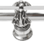 Acanthus 6'' cc with 5/8'' smooth center & center brace long pull Romanesque style in Chalice. 5555-9