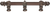 Acanthus 6'' cc with 5/8'' reeded center long pull Romanesque style with center brace 5555R-22