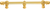 Acanthus 9'' cc with 5/8'' smooth center & center brace long pull Romanesque style in Gilded Mercury. 5556-8