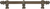 Acanthus 9'' cc with 5/8'' reeded center & center brace long pull Romanesque style in Antique Brass. 5556R-3