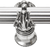 Acanthus 18'' cc with 5/8'' reeded center & center brace long pull Romanesque style in Chalice. 5558R-9