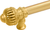 Cricket Cage 6'' cc with 5/8'' smooth center long pull large finial in Gilded Mercury. 5570-8