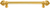 Cricket Cage 12'' cc with 5/8'' smooth center long pull large finial in Gilded Mercury. 5572-8