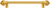 Cricket Cage 12'' cc with 5/8'' reeded center long pull large finial in Gilded Mercury. 5572R-8