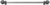 Cricket Cage 22'' cc with 5/8'' reeded center long pull large finial in Chalice. 5574R-9