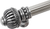 Cricket Cage 22'' cc with 5/8'' reeded center long pull large finial in Chalice. 5574R-9