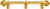 Cricket Cage 6'' cc with 5/8'' reeded center long pull & center brace large finial in Gilded Mercury. 5575R-8