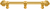 Cricket Cage 9'' cc with 5/8'' reeded center long pull & center brace large finial in Gilded Mercury. 5576R-8