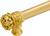 Juliane Grace 6'' cc with 5/8'' smooth center long pull small finial in Gilded Mercury. 5610-8