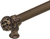 Juliane Grace 6'' cc with 5/8'' reeded center long pull & center brace small finial in Antique Brass. 5615R-3