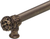 Juliane Grace 9'' cc with 5/8'' smooth center long pull & center brace small finial in Antique Brass. 5616-3
