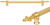 Charlemagne 18'' cc w/ 5/8'' reeded center long pull 5653R-8