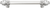 Cache Caché 6'' cc with 5/8'' smooth center long pull with 16 rivoli Swarovski Clear Crystals in Satin 5670-11C