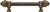Cache Caché 6'' cc with 5/8'' smooth center long pull with 16 rivoli Swarovski Clear Crystals in Antique Brass. 5670-3C