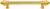 Cache Caché 6'' cc with 5/8'' smooth center long pull with 16 rivoli Swarovski Clear Crystals in Gilded Mercury. 5670-8C