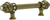 Cache Caché 6'' cc with 5/8'' reeded center long pull with 16 rivoli Swarovski Clear Crystals in Antique Brass. 5670R-3C