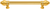 Cache Caché 6'' cc with 5/8'' reeded center long pull with 16 rivoli Swarovski Clear Crystals in Gilded Mercury. 5670R-8C