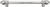 Cache Caché 9'' cc with 5/8'' smooth center long pull with 16 rivoli Swarovski Clear Crystals in Platinum 5671-24C