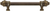 Cache Caché 9'' cc with 5/8'' smooth center long pull with 16 rivoli Swarovski Clear Crystals in Antique Brass. 5671-3C