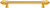 Cache Caché 9'' cc with 5/8'' reeded center long pull with 16 rivoli Swarovski Clear Crystals in Gilded Mercury. 5671R-8C