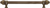 Cache Caché 12'' cc with 5/8'' reeded center long pull with 16 rivoli Swarovski Clear Crystals in Antique Brass. 5672R-3C