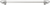 Cache Caché 18'' cc with 5/8'' smooth center long pull with 16 rivoli Swarovski Clear Crystals in Satin 5673-11C