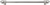 Cache Caché 22'' cc with 5/8'' reeded center long pull with 16 rivoli Swarovski Clear Crystals in Platinum 5674R-24C