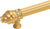 Cache Caché 9'' cc with 5/8'' reeded center long pull & center brace with 16 rivoli Swarovski Clear Crystals in Gilded Mercury. 5676R-8C