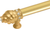 Cache Caché 12'' cc with 5/8'' smooth center long pull & center brace with 16 rivoli Swarovski Clear Crystals in Gilded Mercury. 5677-8C