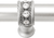 Cache Caché 18'' cc with 5/8'' smooth center long pull & center brace with 16 rivoli Swarovski Clear Crystals in Satin 5678-11C