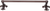 Charlemagne 32'' o.c towel Bar with 5/8'' reeded center 567R-22