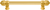 Cricket Cage 6'' cc with 5/8'' reeded center long pull large finial in Gilded Mercury. 5680R-8