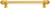 Cricket Cage 9'' cc with 5/8'' smooth center long pull large finial in Gilded Mercury. 5681-8