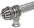 Cricket Cage 12'' cc with 5/8'' reeded center long pull large finial in Chalice. 5682R-9