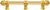 Cricket Cage 6'' cc with 5/8'' reeded center long pull & center brace large finial in Gilded Mercury. 5685R-8