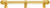Cricket Cage 9'' cc with 5/8'' smooth center long pull & center brace large finial in Gilded Mercury. 5686-8