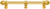 Cricket Cage 9'' cc with 5/8'' reeded center long pull & center brace large finial in Gilded Mercury. 5686R-8