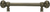Juliane Grace 6'' cc with 5/8'' reeded center long pull large finial with Clear Swarovski crystals in Antique Brass. 5690R-3C