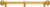 Juliane Grace 22'' cc with 5/8'' smooth center long pull & center brace large finial with Clear Swarovski crystals in Gilded Mercury. 5699-8C
