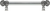 Juliane Grace 6'' cc with 5/8'' smooth center long pull small finial w/ 52 Swarovski Clear & Aurore Boreale Crystals 5700-9CAB