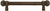 Juliane Grace 6'' cc with 5/8'' reeded center long pull small finial with clear Swarovski crystals in Antique Brass. 5700R-3C