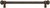 Juliane Grace 18'' cc with 5/8'' smooth center long pull small finial with clear Swarovski crystals in Antique Brass. 5703-3C
