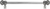 Juliane Grace 18'' o.c with 5/8'' reeded center long pull small finial w/ 52 Swarovski Clear & Aurore Boreale Crystals 5703R-9CAB
