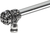 Juliane Grace 6'' cc with 5/8'' smooth center long pull small finial w/ 61 Swarovski Clear & Aurore Boreale Crystals with center brace 5705-9CAB