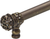 Juliane Grace 12'' cc with 5/8'' smooth center long pull & center brace small finial with clear Swarovski crystals in Antique Brass. 5707-3C