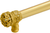 Juliane Grace 12'' cc with 5/8'' smooth center long pull small finial w/ 61 Swarovski Clear & Aurore Boreale Crystals with center brace 5707-8CAB
